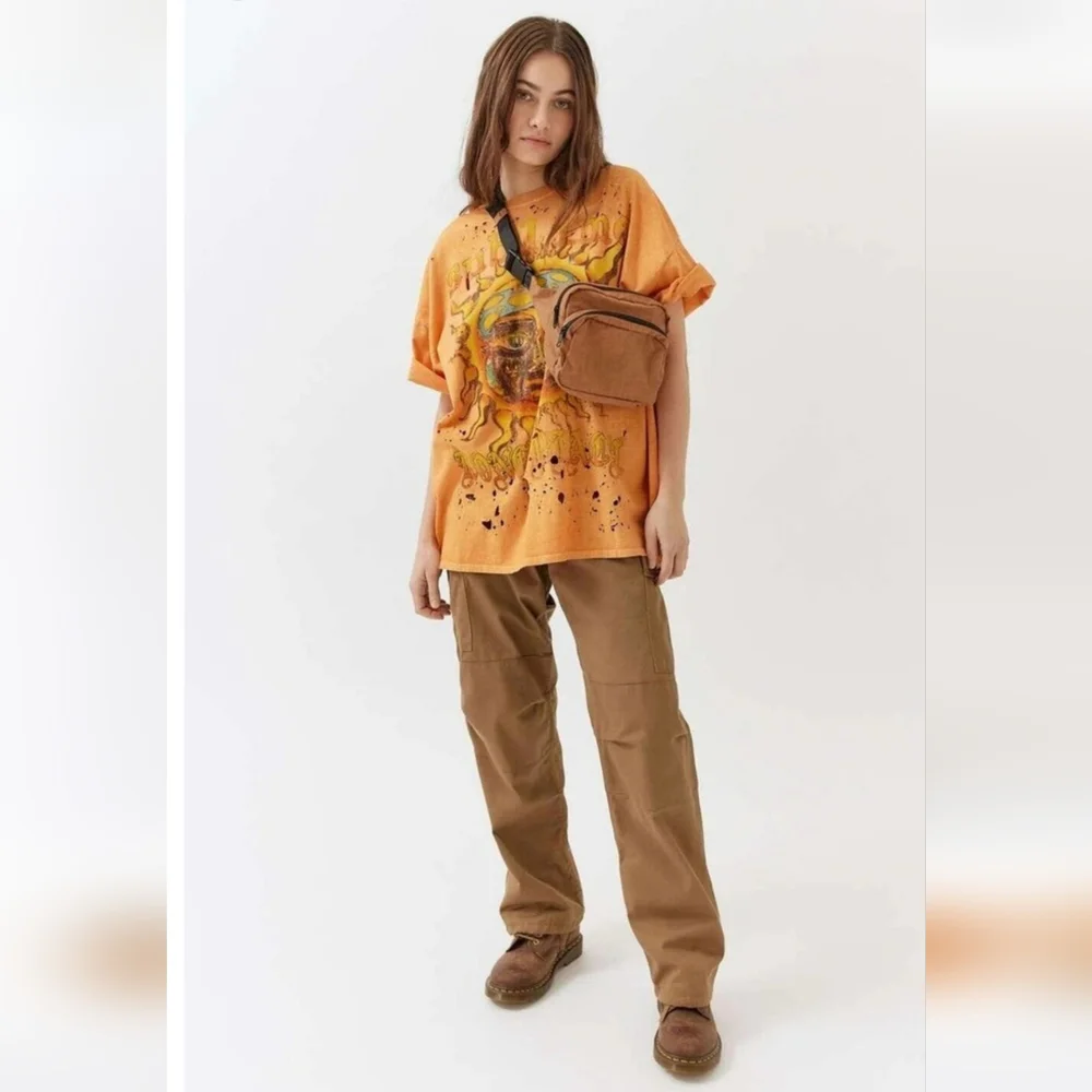 Urban Outfitters Women's X Sublime Distressed With Holes Oversized Tee T-Shirt - Picture 3 of 6